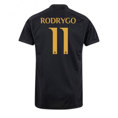 Fotballdrakt Herre Real Madrid Rodrygo Goes #11 Tredjedrakt 2023-24 Kortermet